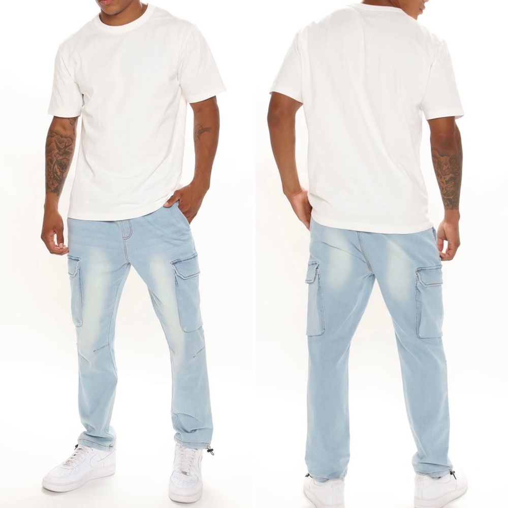 Men’s Cargo Denim Joggers